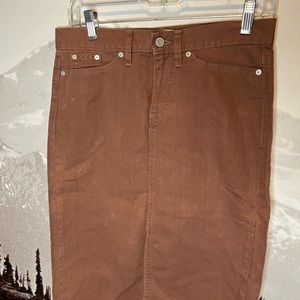 Pencil Skirt w/split cotton